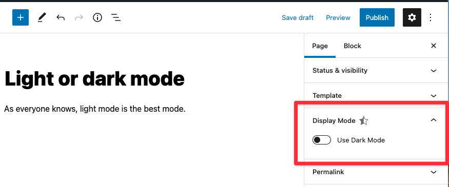 Light or dark mode alt text